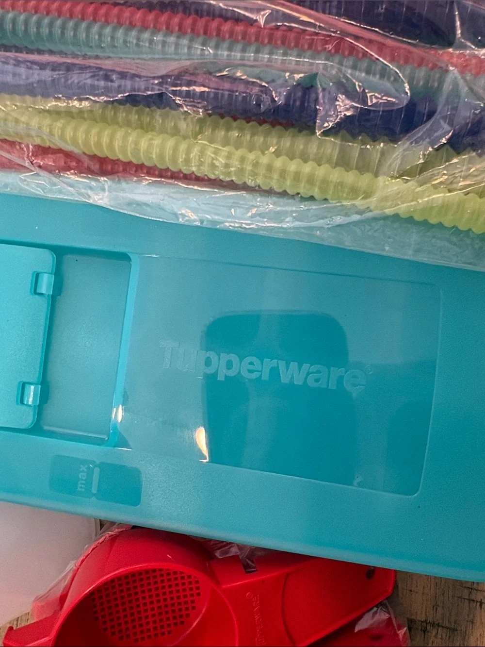 Tupperware Multi-Piece Food Storage & Kitchen Accessory Set - Blue, Coral 750